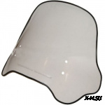 Стекло ветровое для снегохода Irbis Dingo T125 уменьш. модерн. (высота 45см, толщина 2мм, ПЭТг)