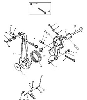 Дроссель и рычаг 2-Х ТАКТНОГО ПЛМ MERCURY 90 Серийный номер от 9793577 до 0P016999