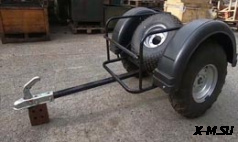 Прицеп для мотовездехода (ИТМ) колеса 10&quot;, ПОД ФАРКОП